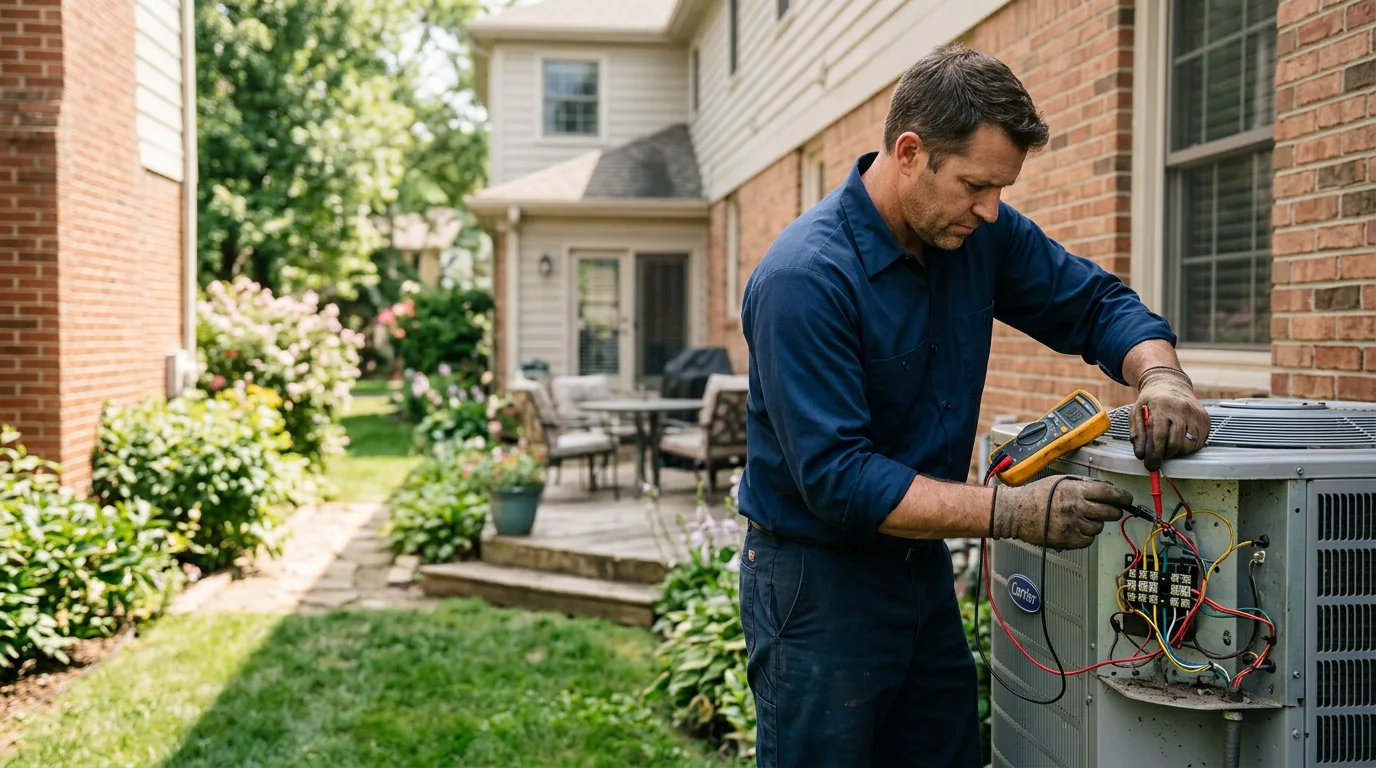 HVAC technician working near Harvard, NE